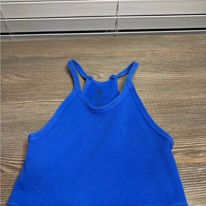Free People Electric Blue Ribbed Top